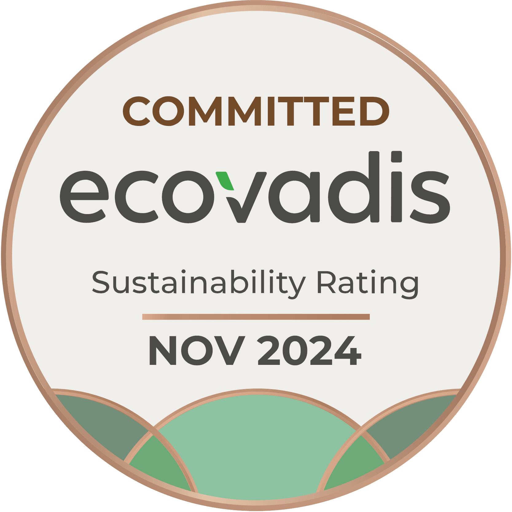 EcoVadis コミットメントバッジ「COMMITTED」の画像