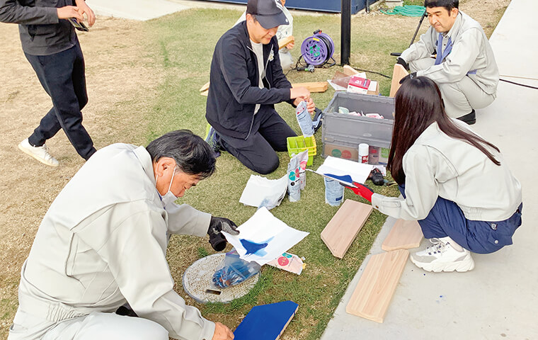 りんかい日産建設が実施した里山スタジアムアクティベーションの写真