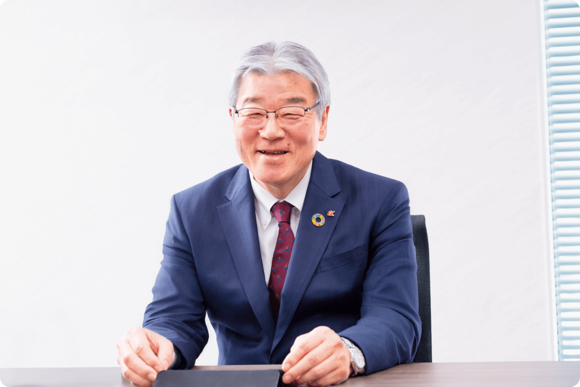 代表取締役社長 永尾 秀司の写真