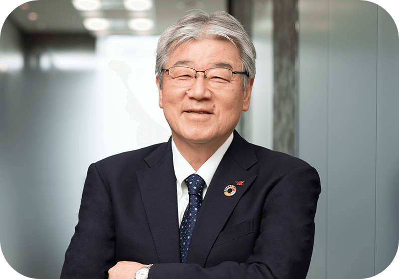 りんかい日産建設株式会社の代表取締役である永尾秀司の写真