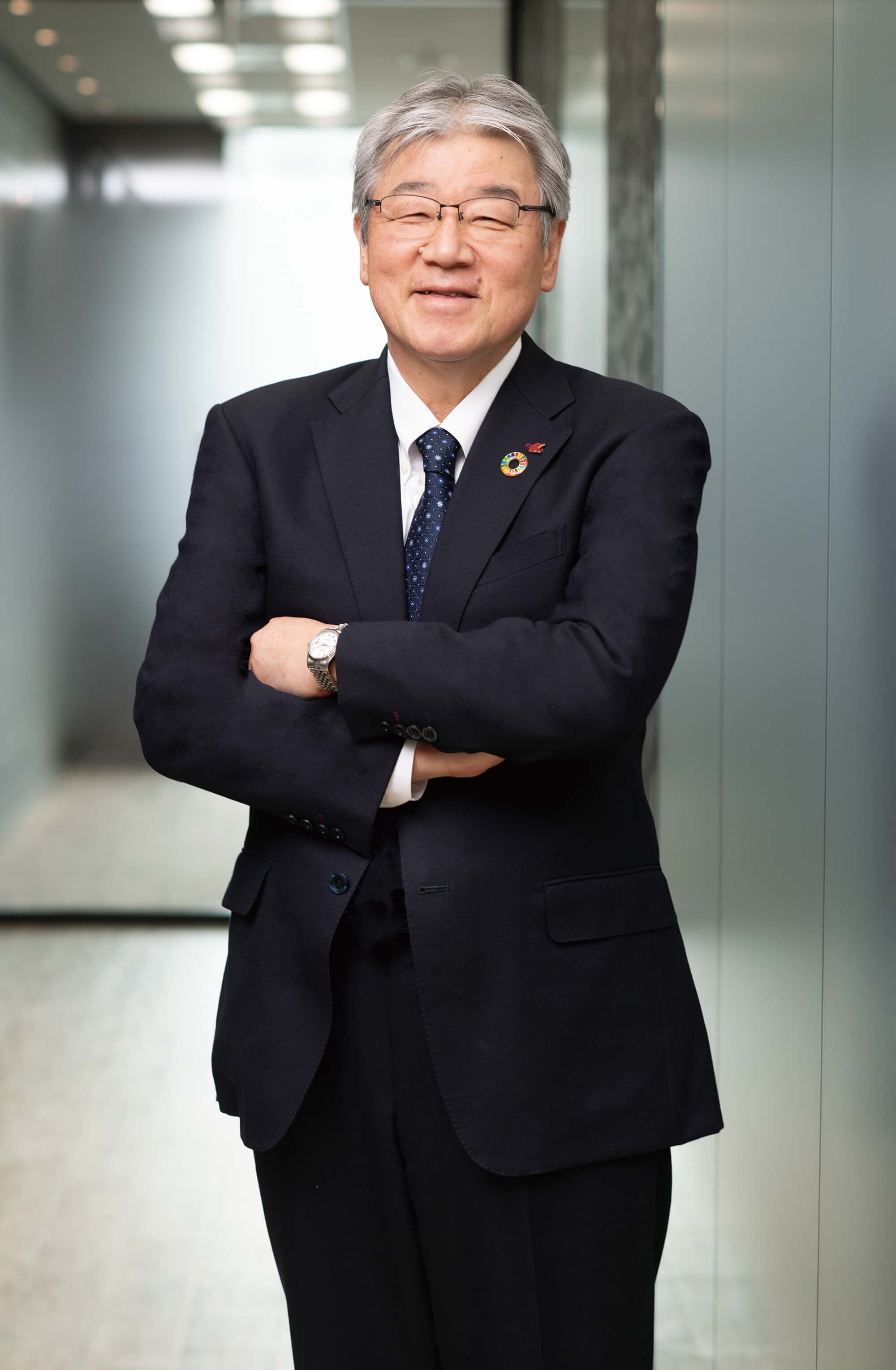 りんかい日産建設株式会社の代表取締役である永尾秀司の画像